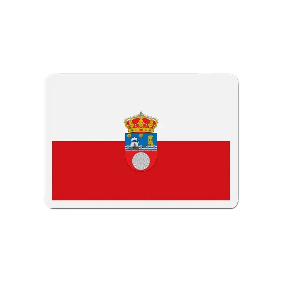 Flag of Cantabria Spain - Refrigerator Magnet 6 Inch - The Sticker Space