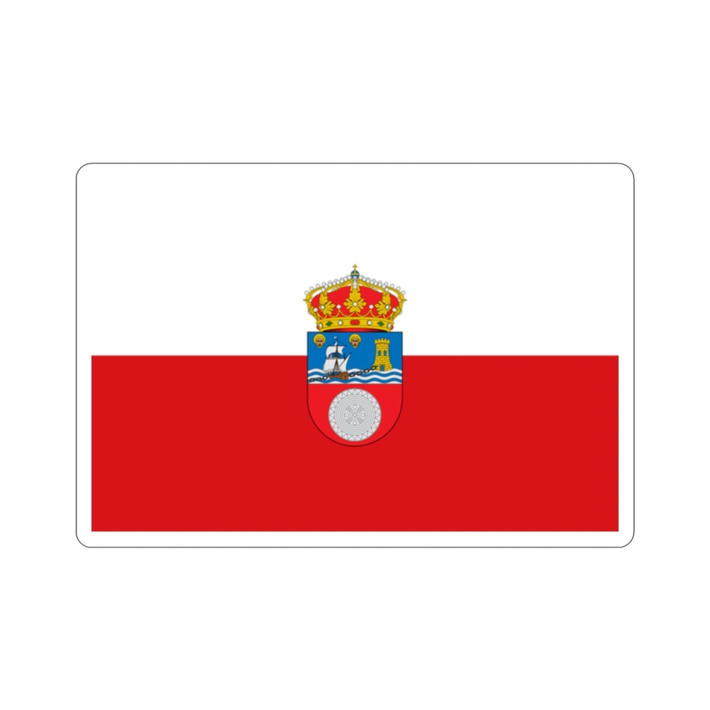 Flag of Cantabria Spain STICKER Vinyl Die-Cut Decal-2 Inch-The Sticker Space