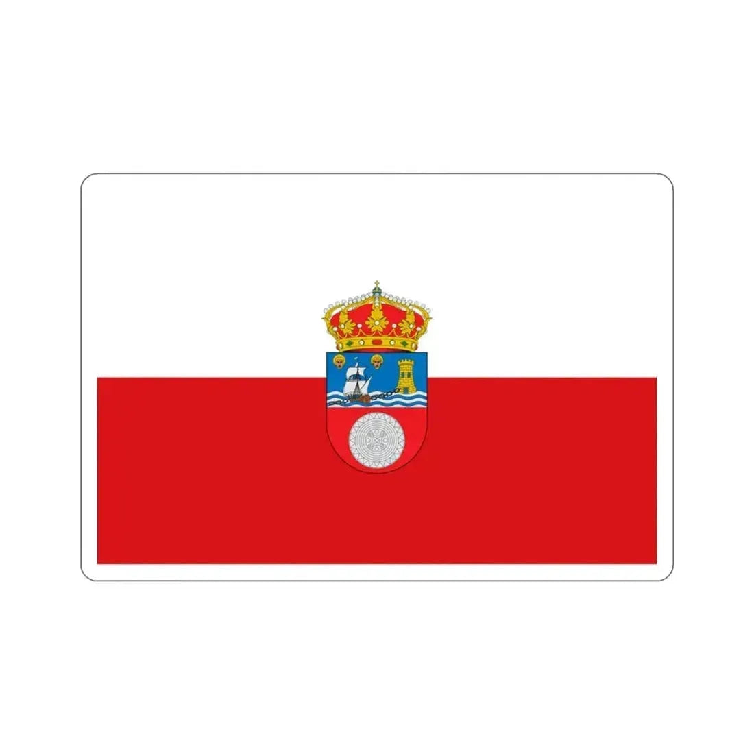 Flag of Cantabria Spain STICKER Vinyl Die-Cut Decal 3 Inch - The Sticker Space