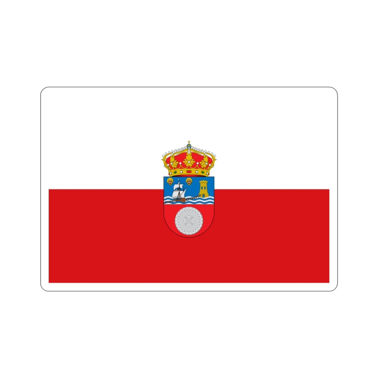 Flag of Cantabria Spain STICKER Vinyl Die-Cut Decal-3 Inch-The Sticker Space