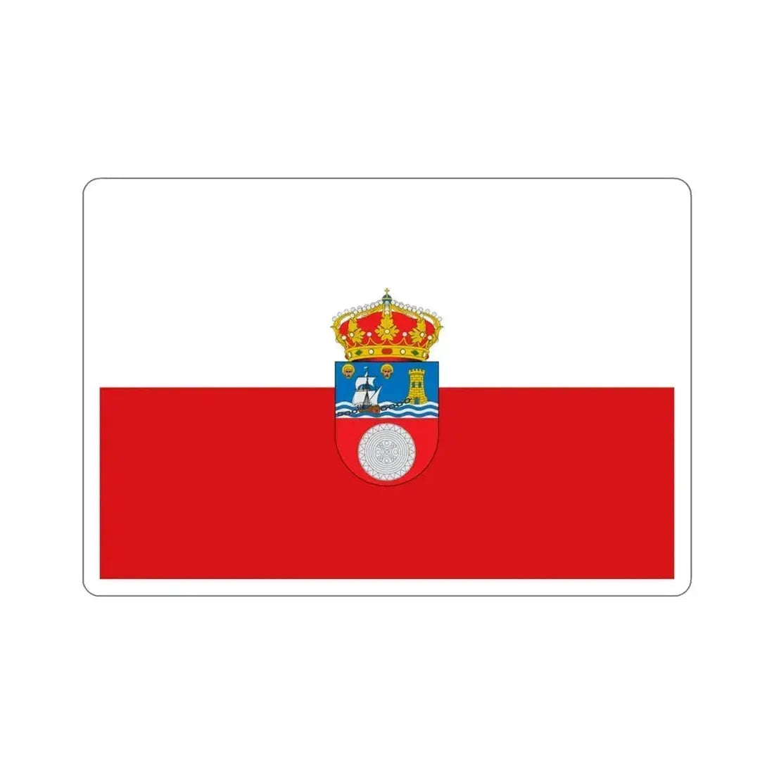 Flag of Cantabria Spain STICKER Vinyl Die-Cut Decal 4 Inch - The Sticker Space