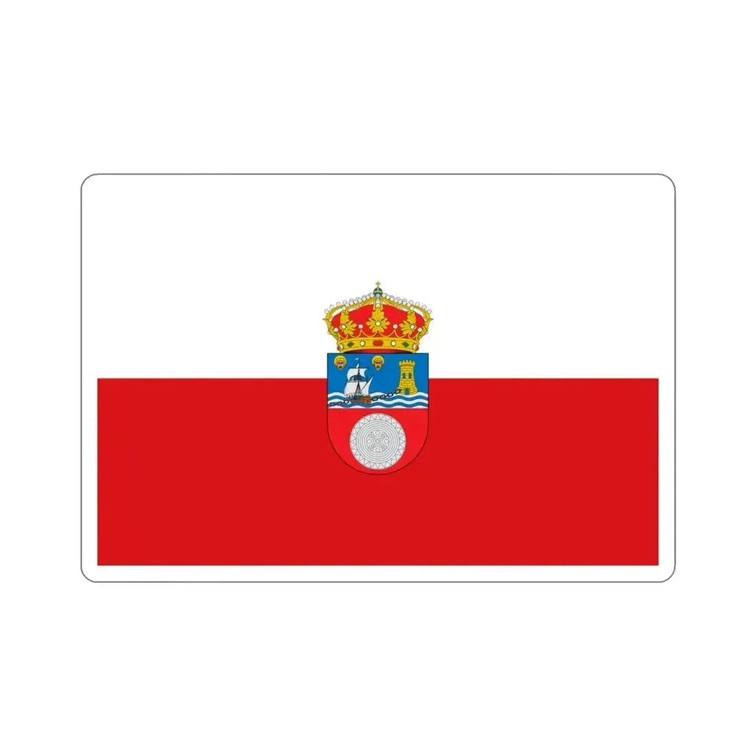Flag of Cantabria Spain STICKER Vinyl Die-Cut Decal 5 Inch - The Sticker Space