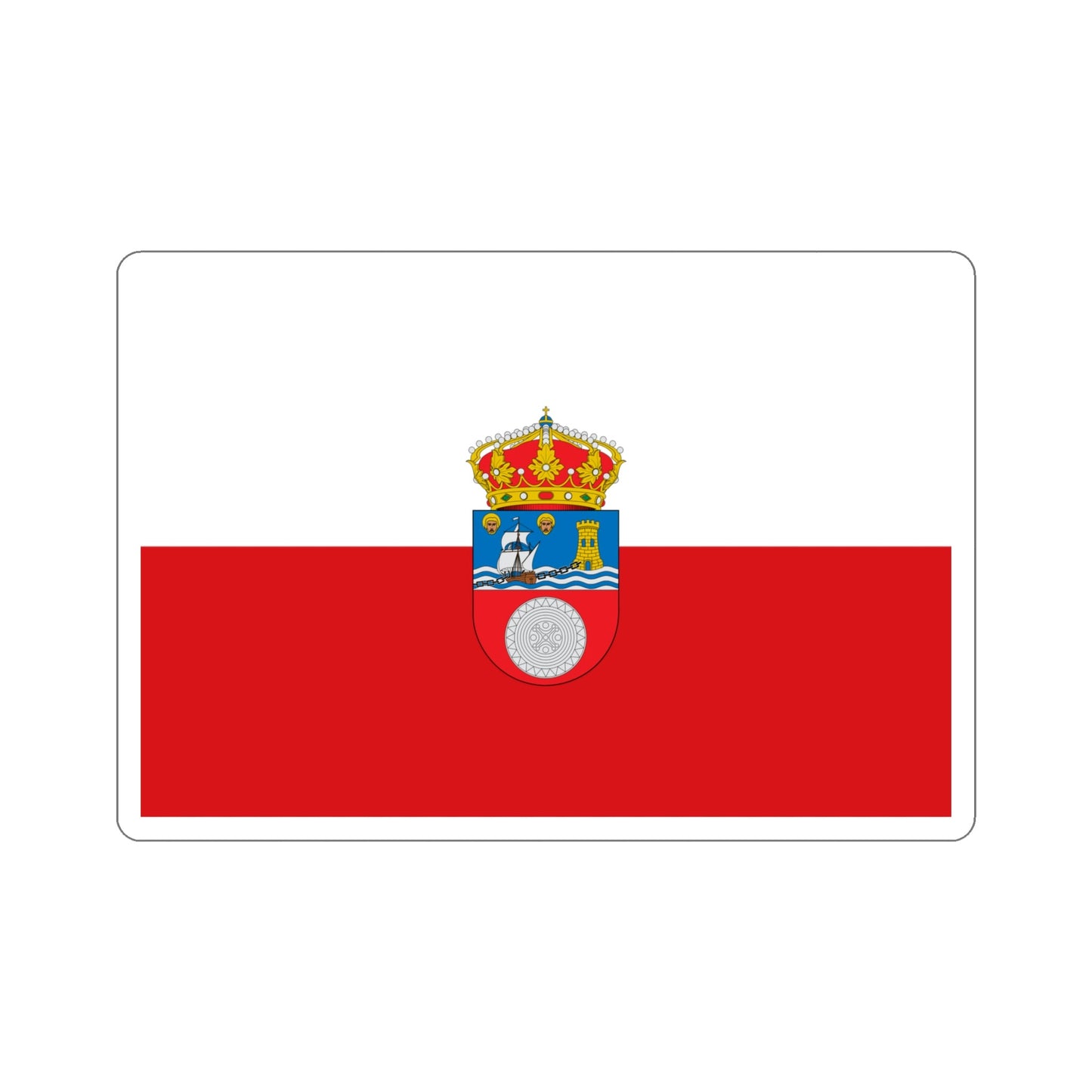 Flag of Cantabria Spain STICKER Vinyl Die-Cut Decal-5 Inch-The Sticker Space