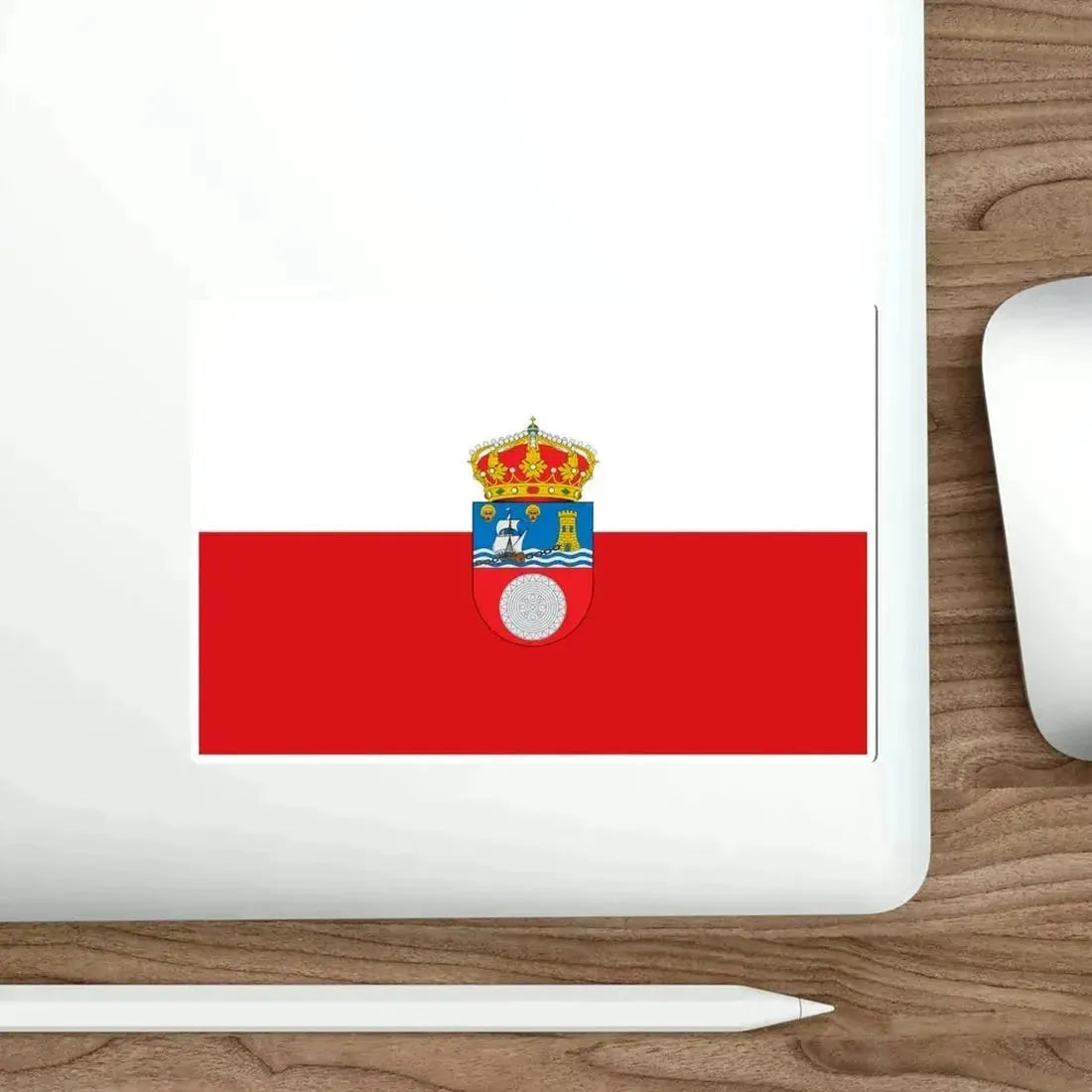Flag of Cantabria Spain STICKER Vinyl Die-Cut Decal - The Sticker Space