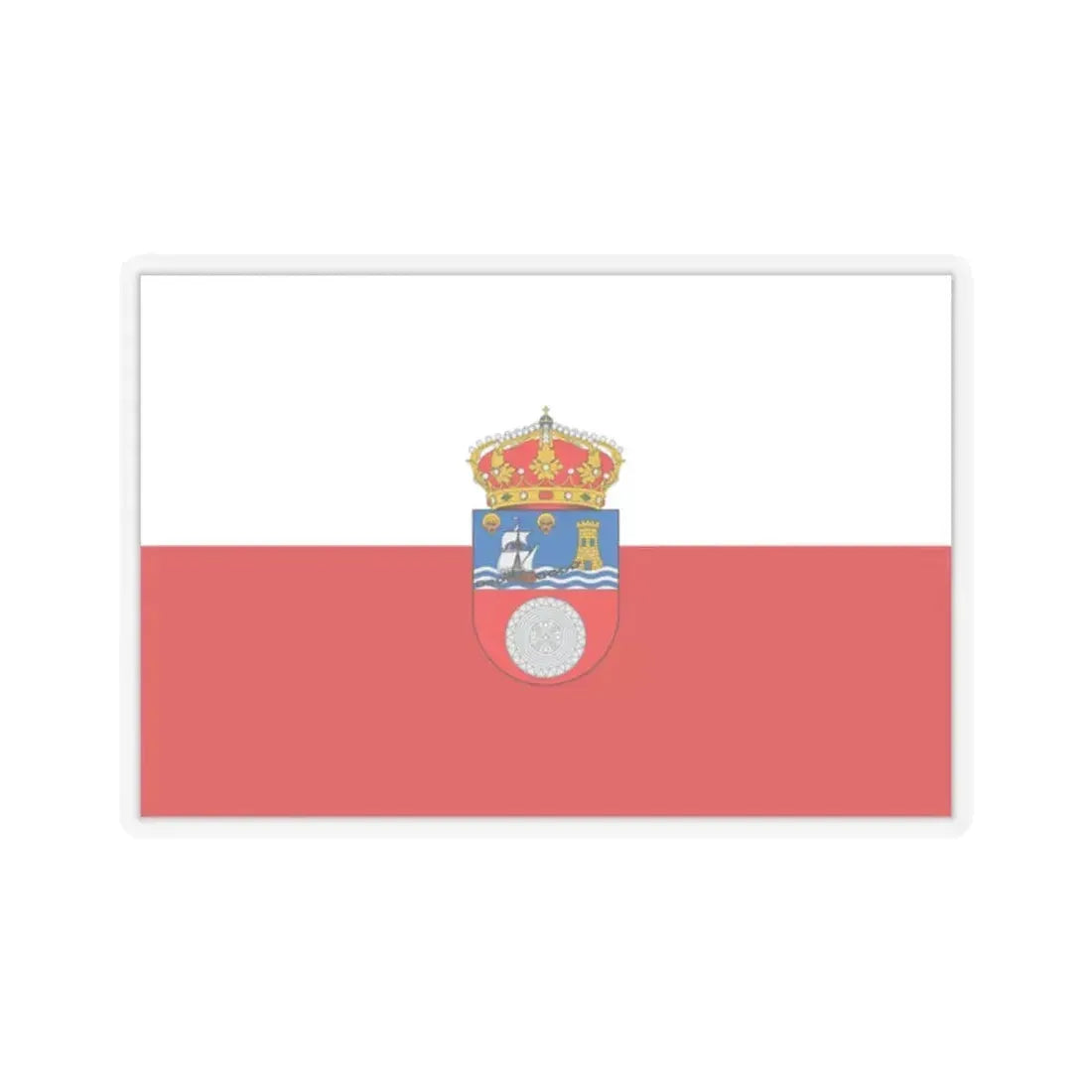 Flag of Cantabria Spain - STICKER Vinyl Kiss-Cut Decal 2 Inch Transparent - The Sticker Space