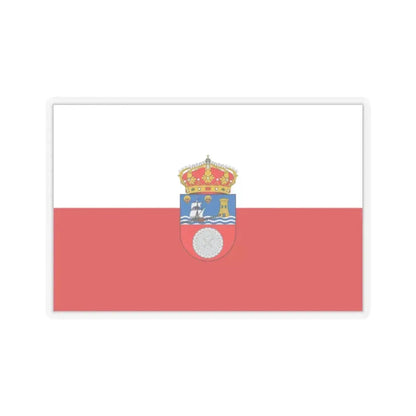 Flag of Cantabria Spain - STICKER Vinyl Kiss-Cut Decal 2 Inch Transparent - The Sticker Space