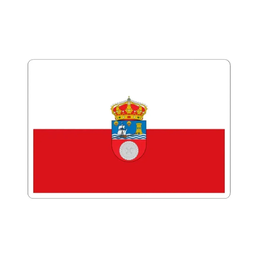 Flag of Cantabria Spain - STICKER Vinyl Kiss-Cut Decal 2 Inch White - The Sticker Space
