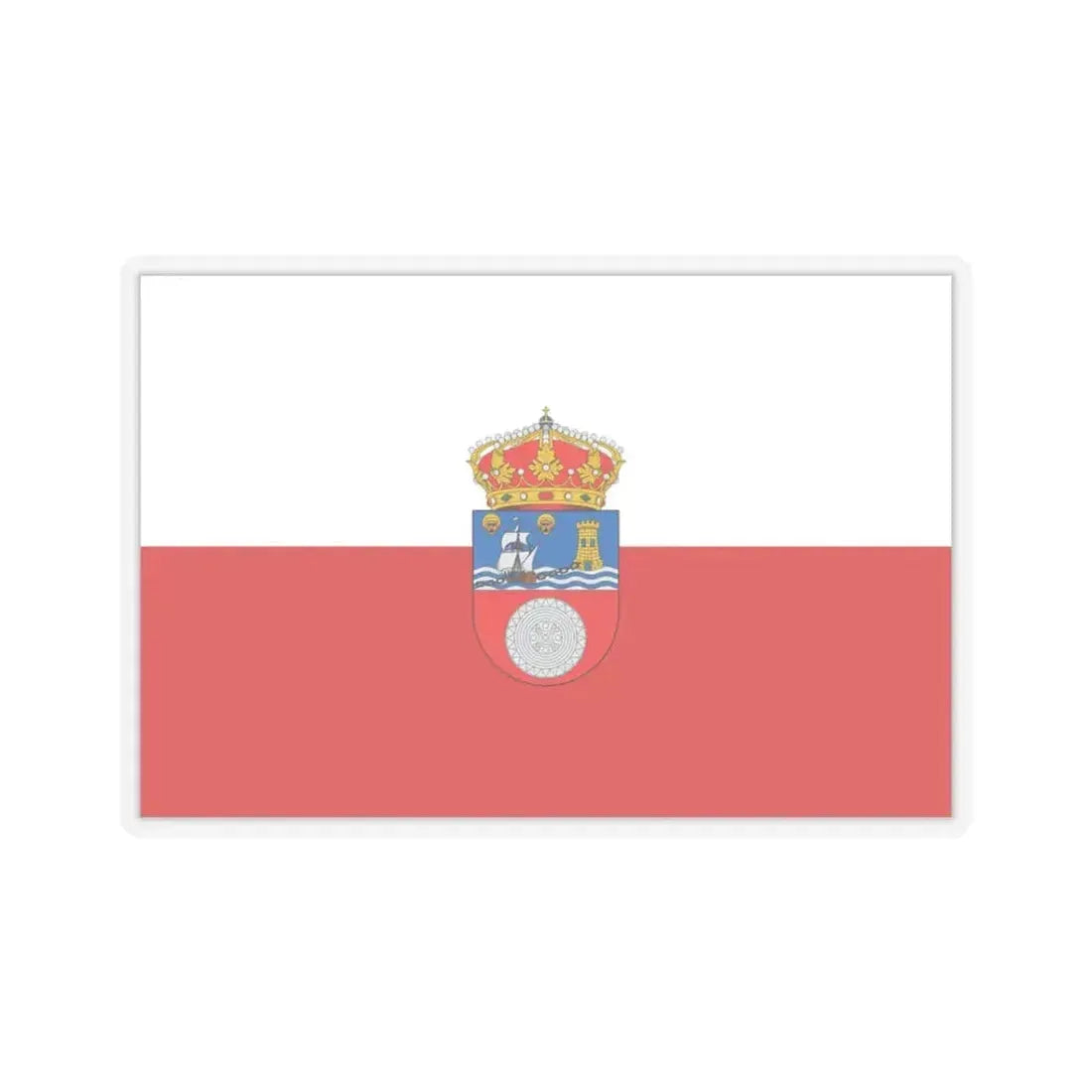 Flag of Cantabria Spain - STICKER Vinyl Kiss-Cut Decal 3 Inch Transparent - The Sticker Space