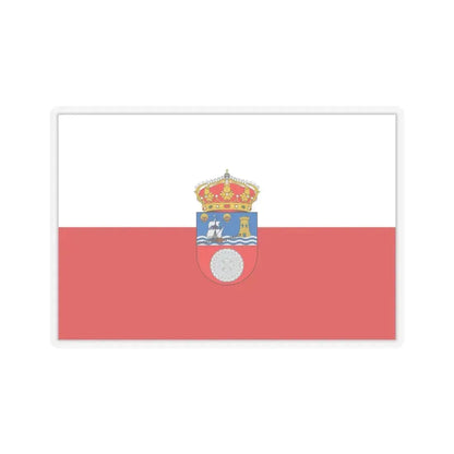 Flag of Cantabria Spain - STICKER Vinyl Kiss-Cut Decal 3 Inch Transparent - The Sticker Space