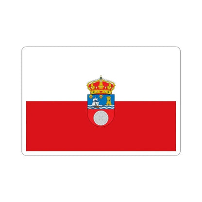 Flag of Cantabria Spain - STICKER Vinyl Kiss-Cut Decal 3 Inch White - The Sticker Space