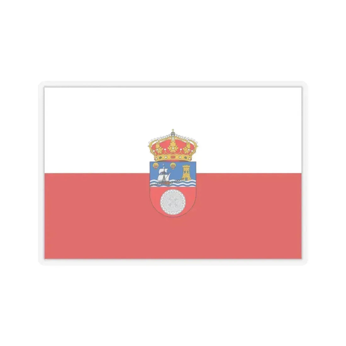 Flag of Cantabria Spain - STICKER Vinyl Kiss-Cut Decal 4 Inch Transparent - The Sticker Space