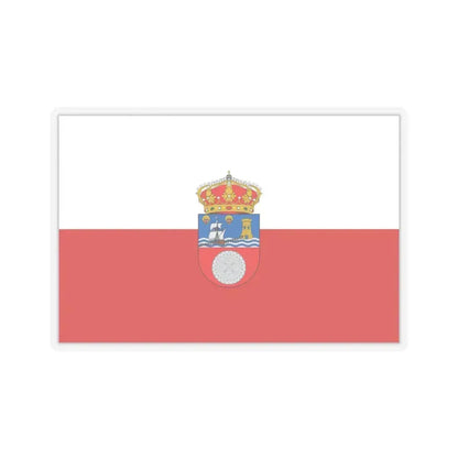Flag of Cantabria Spain - STICKER Vinyl Kiss-Cut Decal 4 Inch Transparent - The Sticker Space
