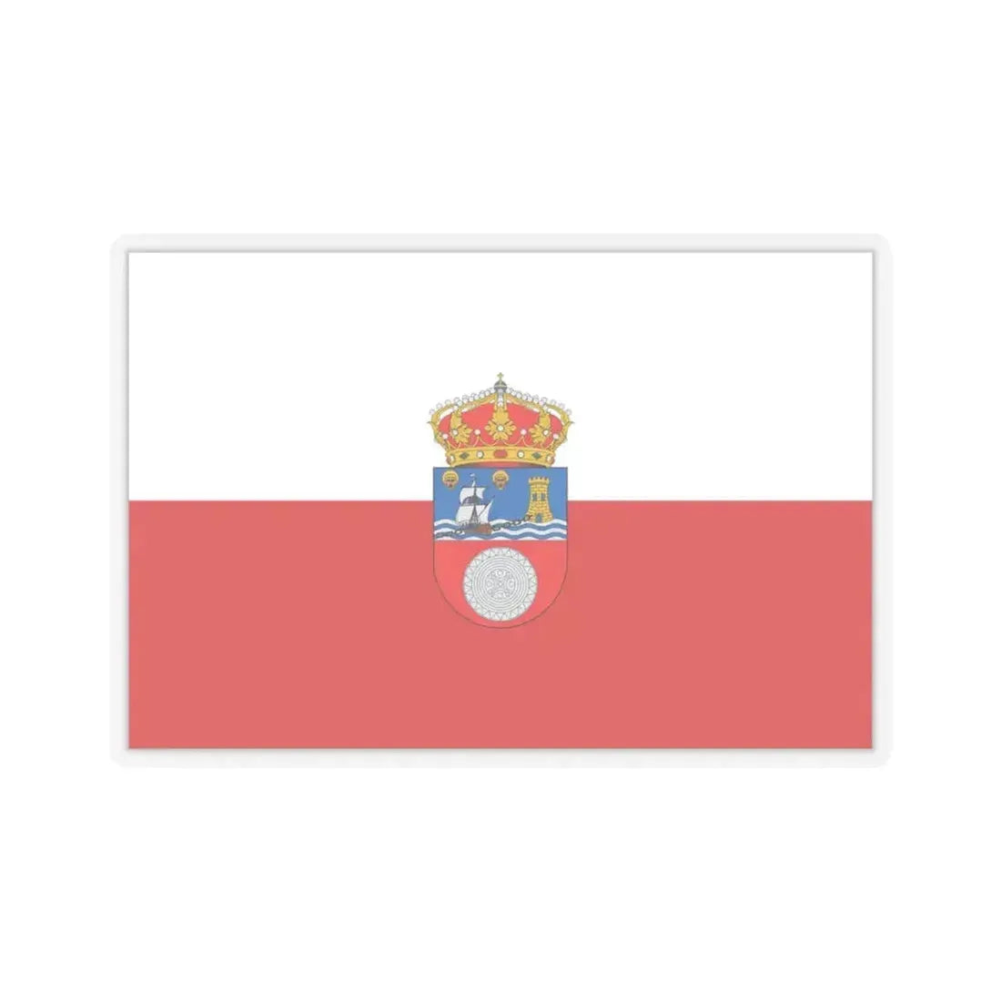 Flag of Cantabria Spain - STICKER Vinyl Kiss-Cut Decal 6 Inch Transparent - The Sticker Space