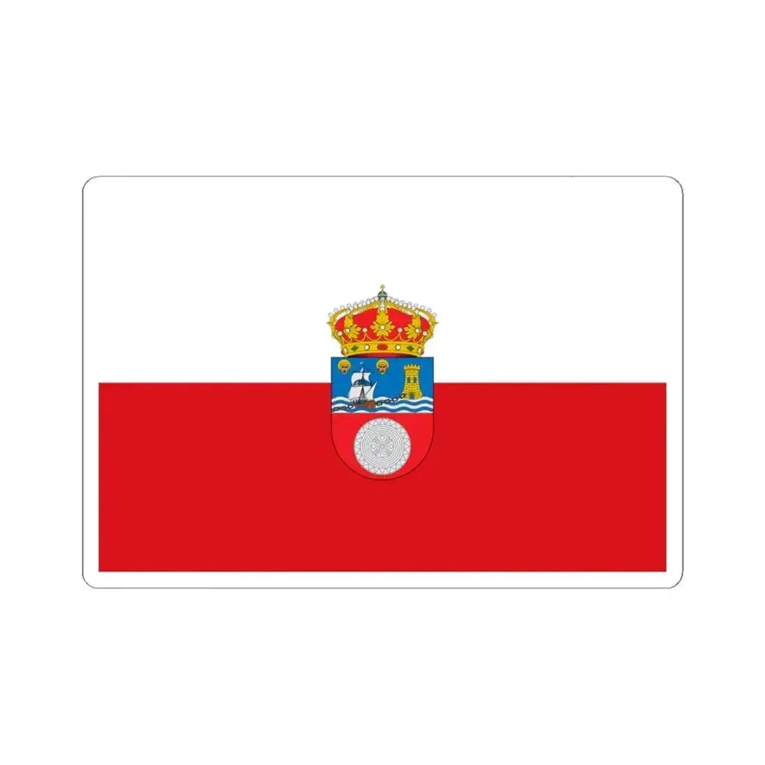 Flag of Cantabria Spain - STICKER Vinyl Kiss-Cut Decal 6 Inch White - The Sticker Space