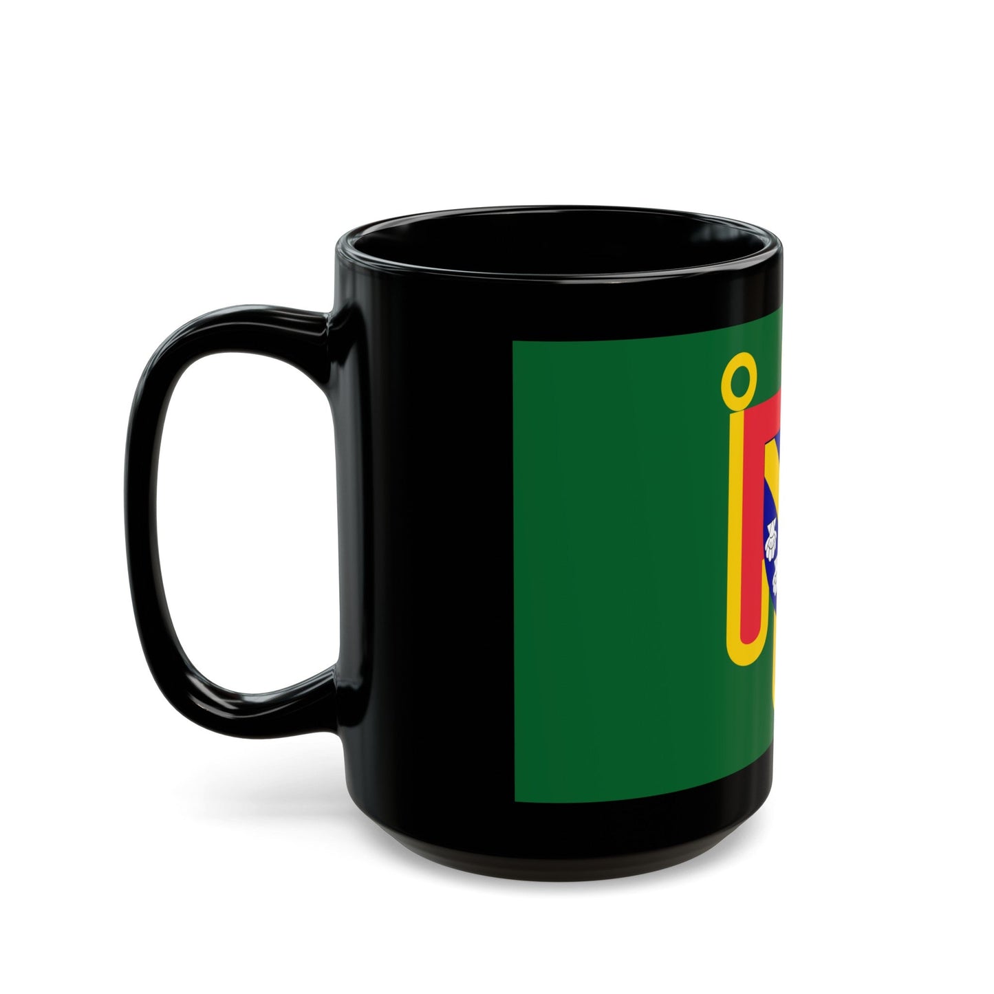 Flag of Cantal France 2 - Black Coffee Mug-The Sticker Space