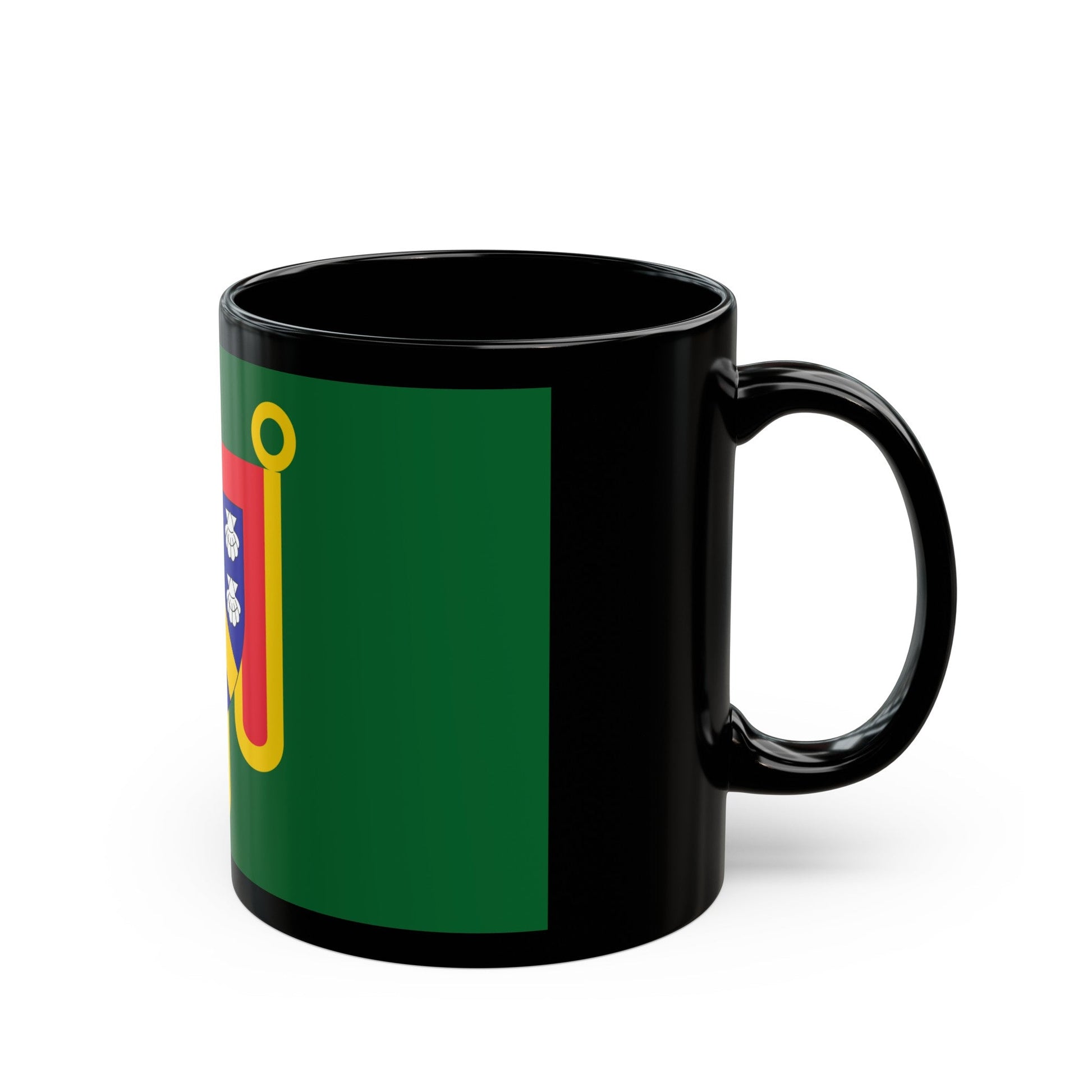 Flag of Cantal France 2 - Black Coffee Mug-The Sticker Space