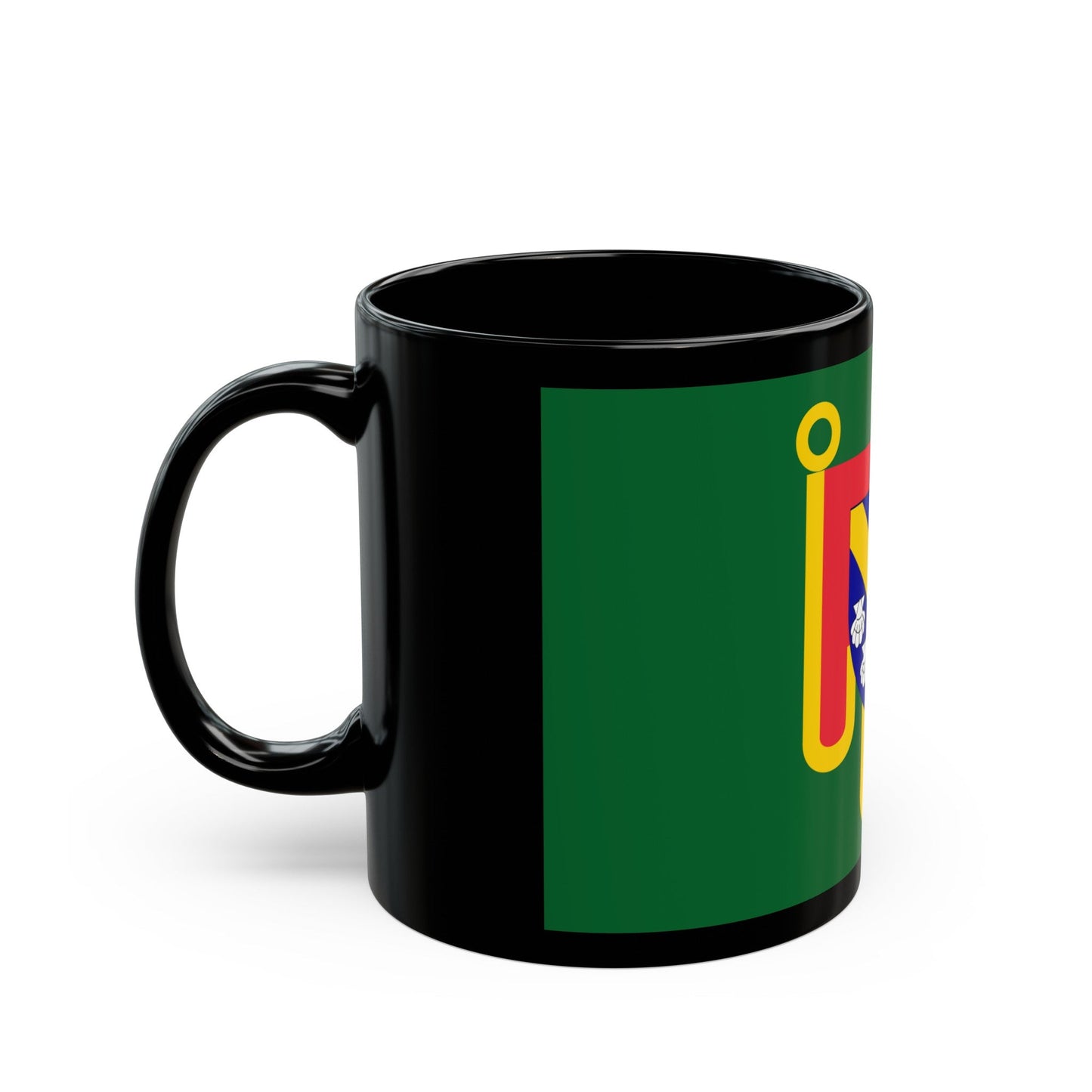 Flag of Cantal France 2 - Black Coffee Mug-The Sticker Space