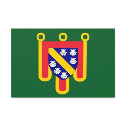 Flag of Cantal France 2 - Canvas Wall Art 24″ x 16″ 1.25" - The Sticker Space