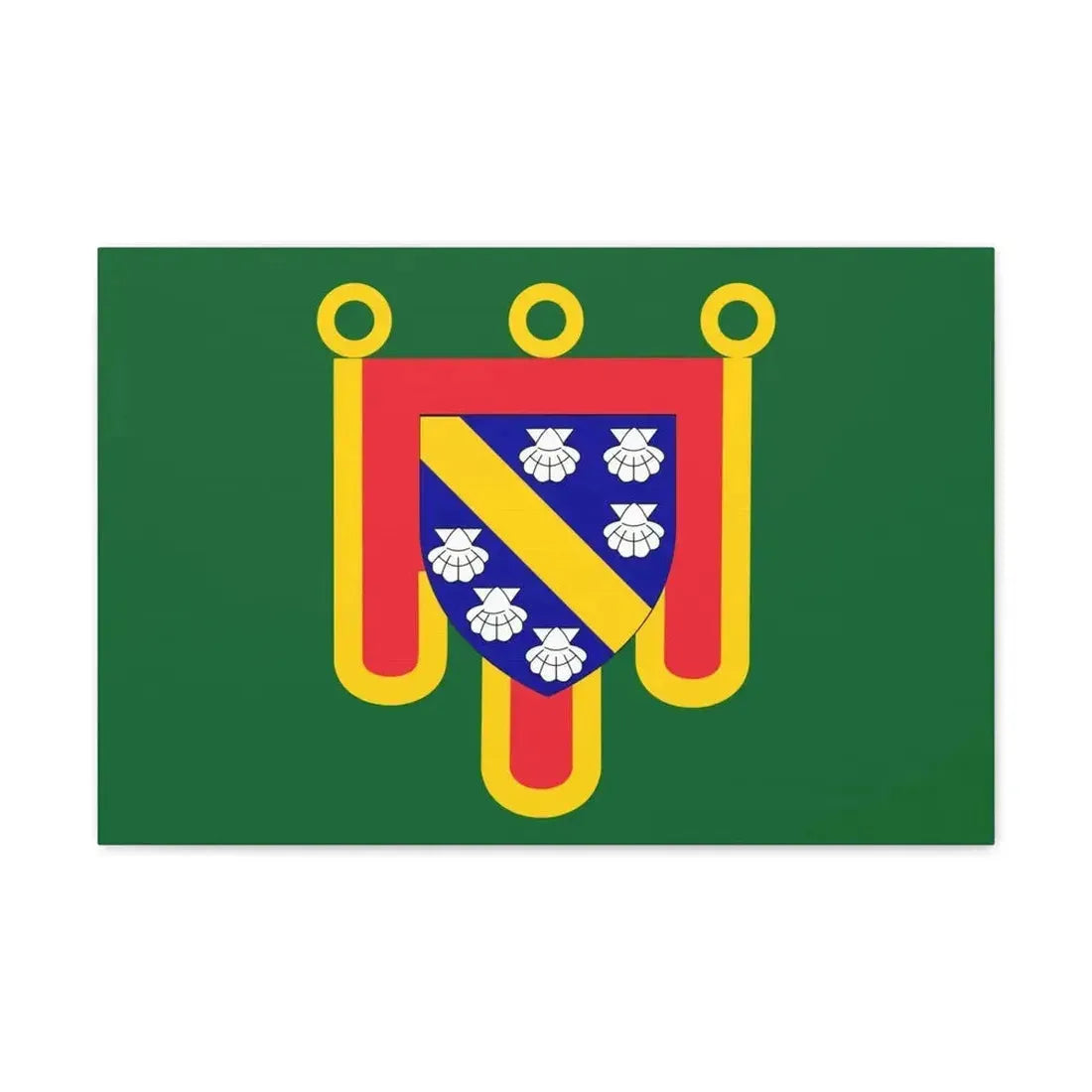 Flag of Cantal France 2 - Canvas Wall Art - The Sticker Space