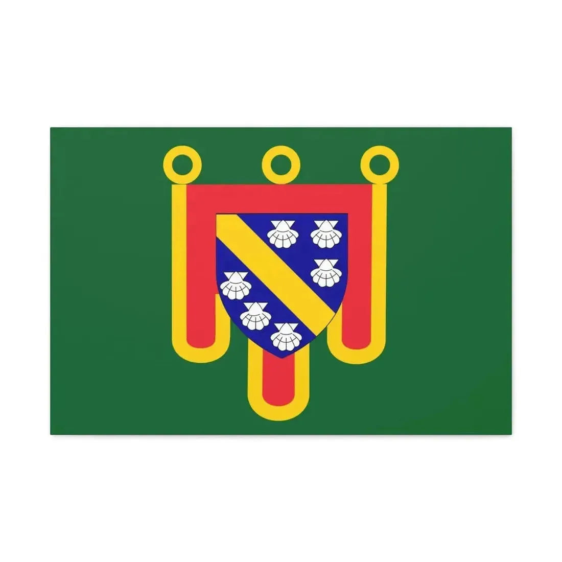 Flag of Cantal France 2 - Canvas Wall Art - The Sticker Space