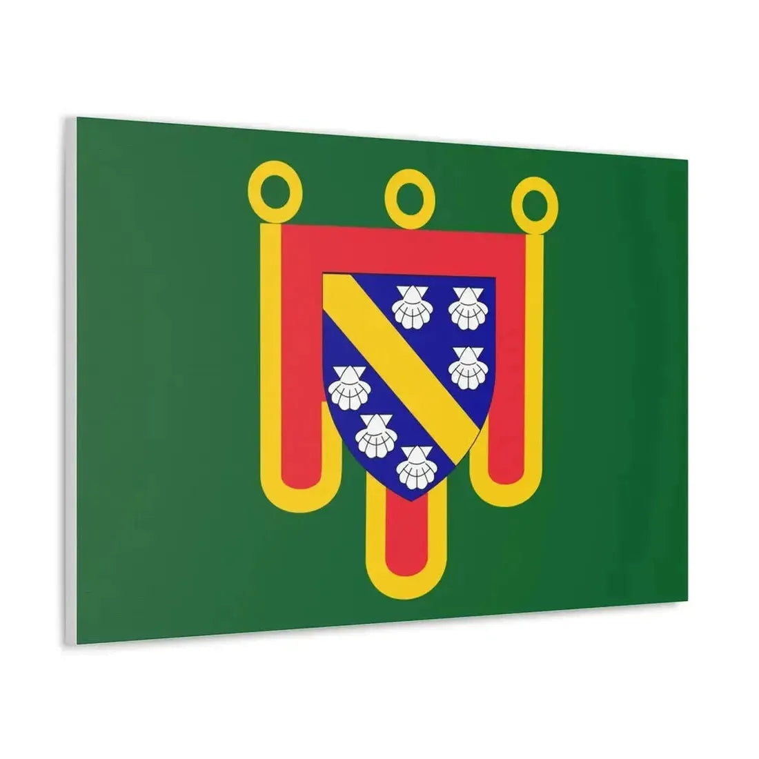 Flag of Cantal France 2 - Canvas Wall Art - The Sticker Space