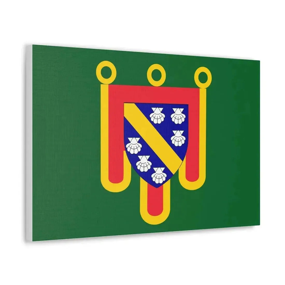 Flag of Cantal France 2 - Canvas Wall Art - The Sticker Space