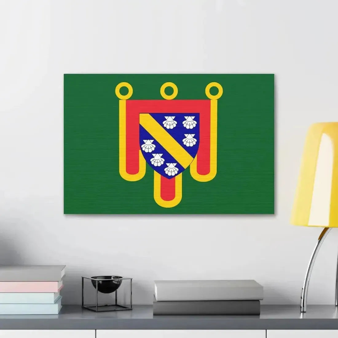 Flag of Cantal France 2 - Canvas Wall Art - The Sticker Space