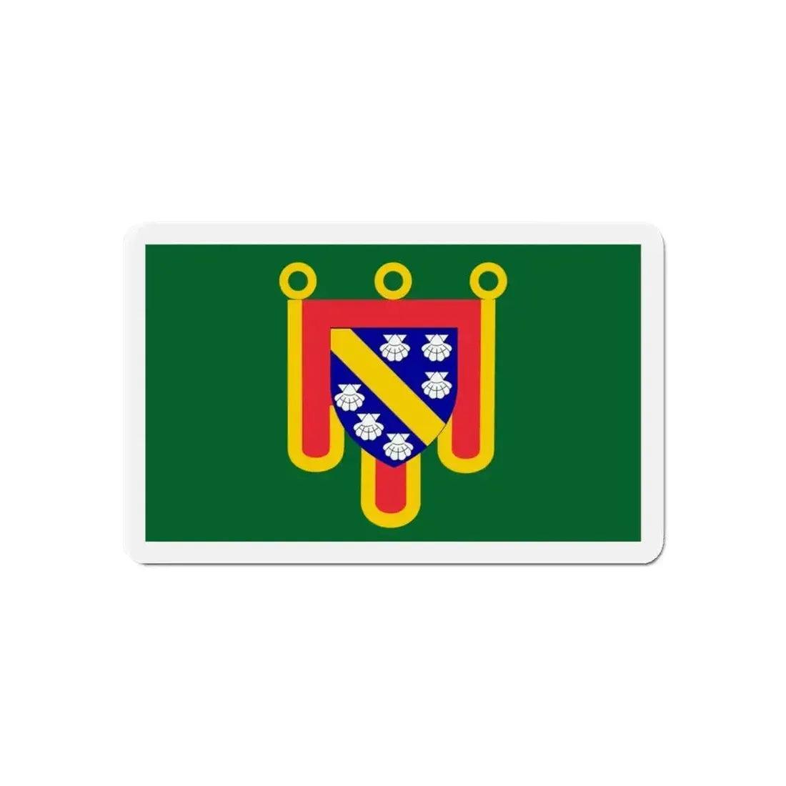 Flag of Cantal France 2 - Refrigerator Magnet - The Sticker Space