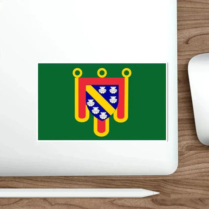 Flag of Cantal France 2 STICKER Vinyl Die-Cut Decal - The Sticker Space