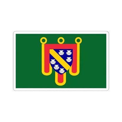 Flag of Cantal France 2 - STICKER Vinyl Kiss-Cut Decal 6 Inch White - The Sticker Space