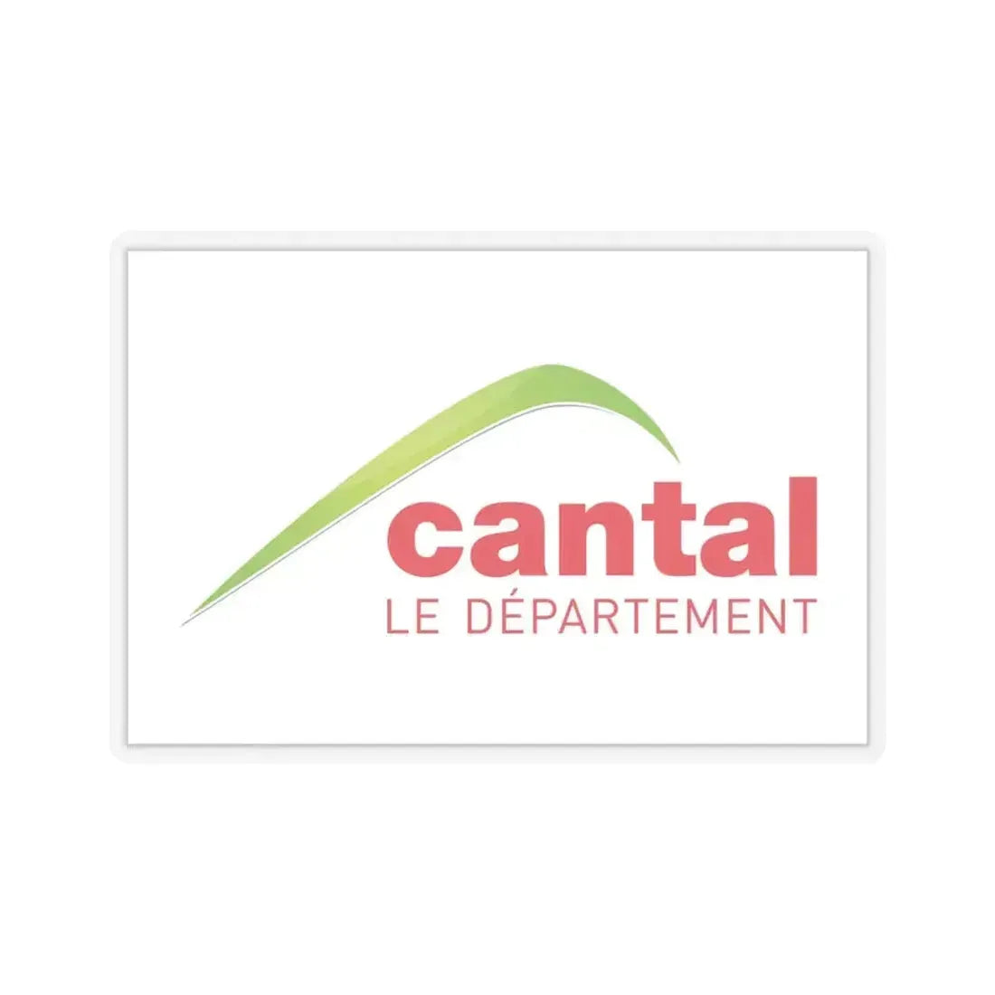 Flag of Cantal France - STICKER Vinyl Kiss-Cut Decal 6 Inch Transparent - The Sticker Space