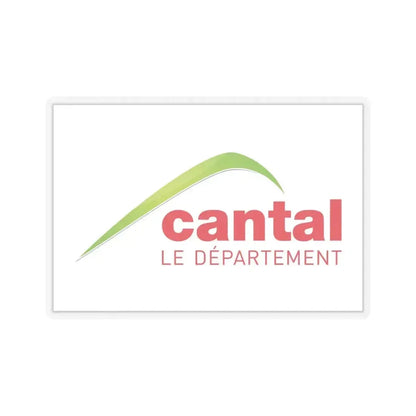 Flag of Cantal France - STICKER Vinyl Kiss-Cut Decal 6 Inch Transparent - The Sticker Space