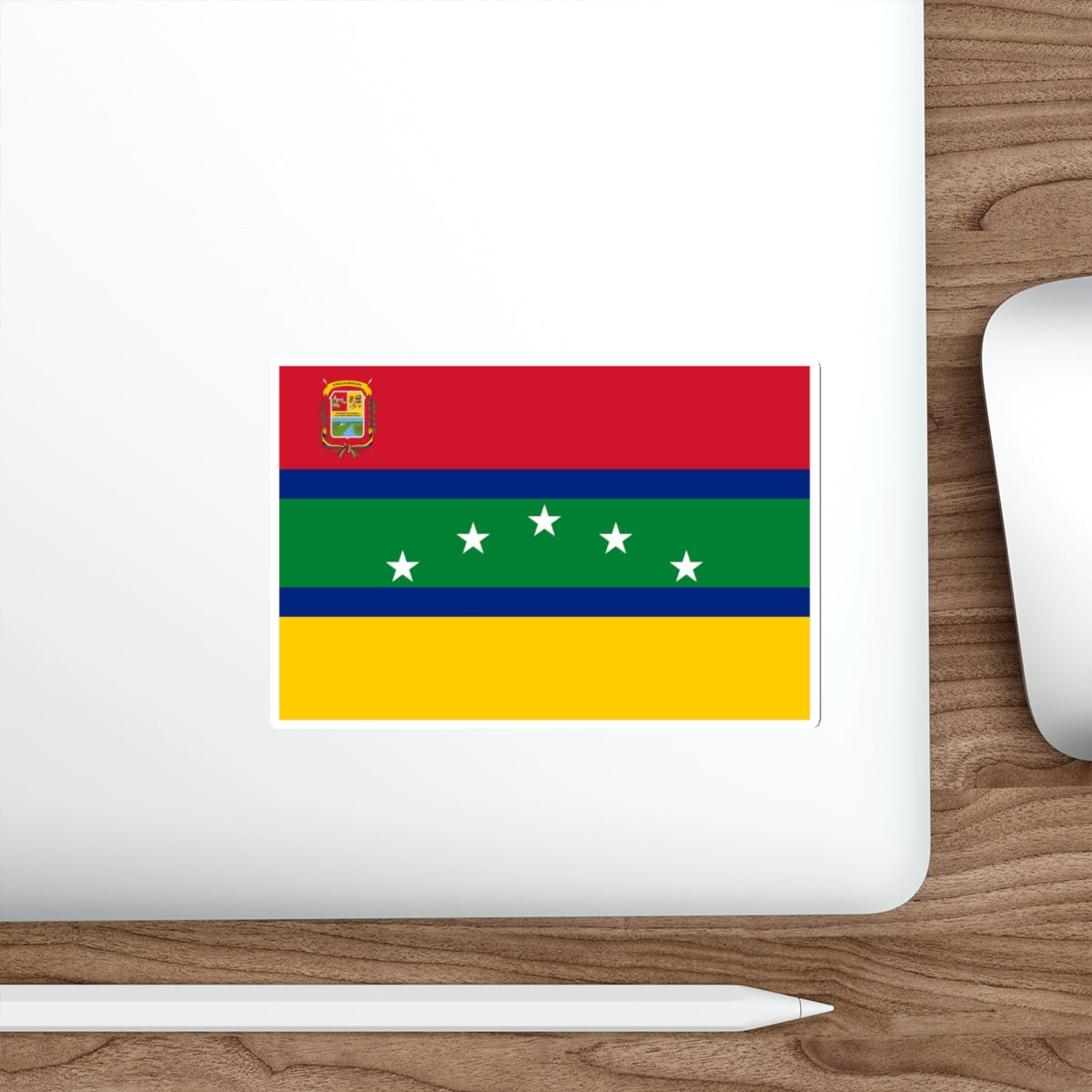 Flag of Cantaura Venezuela STICKER Vinyl Die-Cut Decal-The Sticker Space