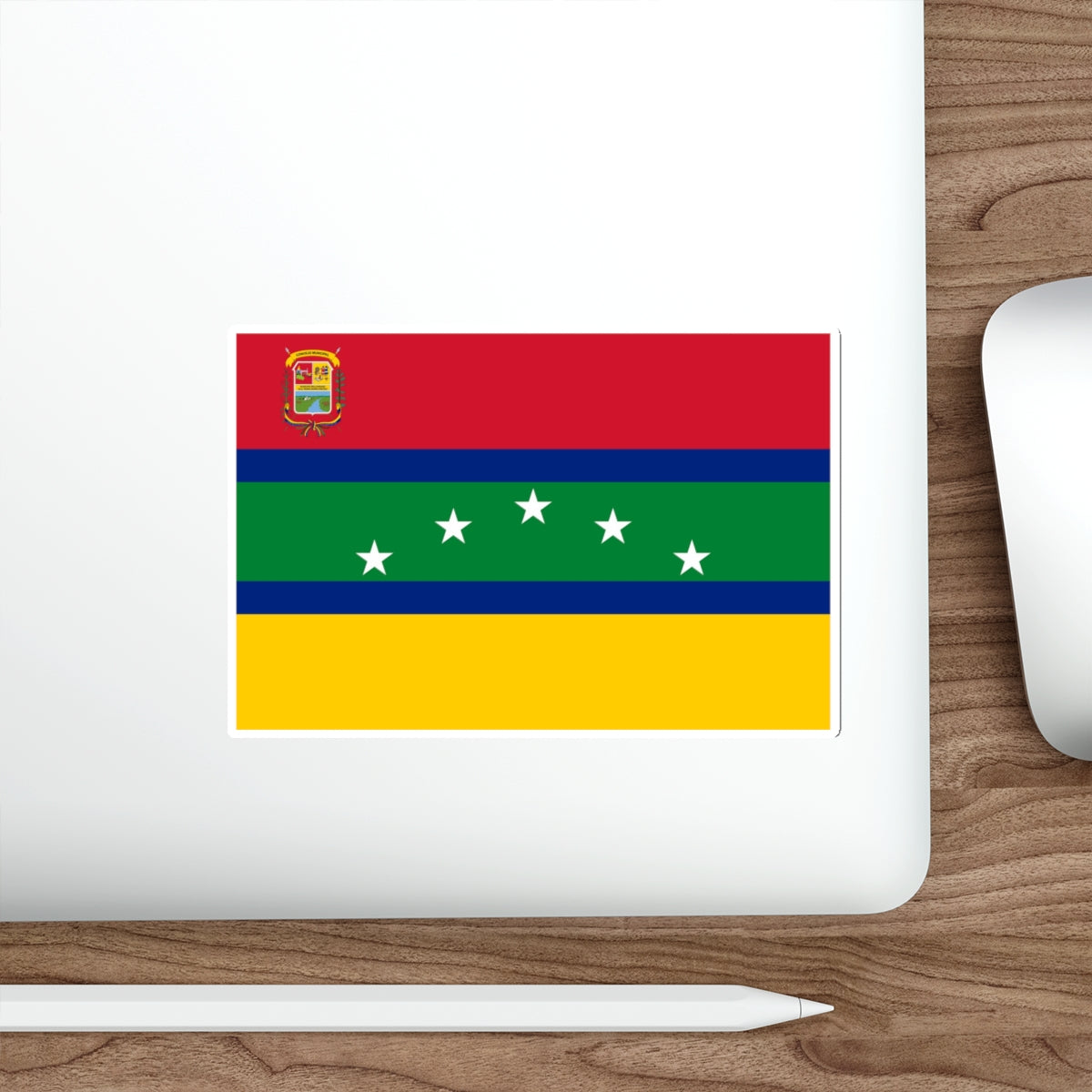 Flag of Cantaura Venezuela STICKER Vinyl Die-Cut Decal-The Sticker Space