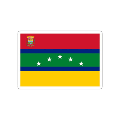 Flag of Cantaura Venezuela STICKER Vinyl Die-Cut Decal-White-The Sticker Space