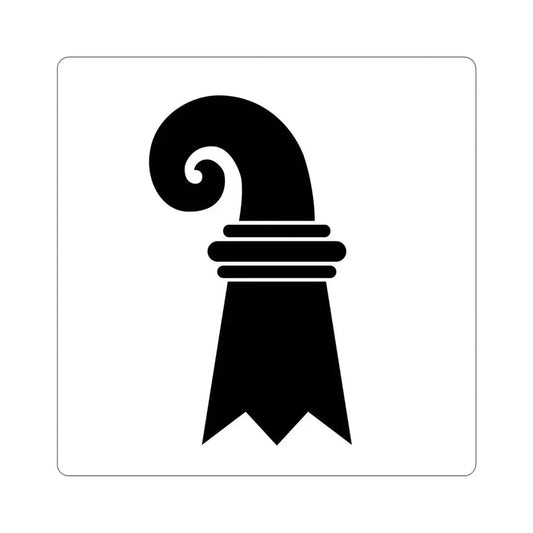 Flag of Canton of Basel Switzerland STICKER Vinyl Die-Cut Decal 6 Inch - The Sticker Space