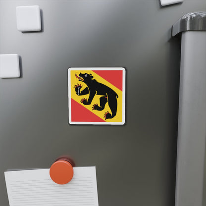 Flag of Canton of Bern Switzerland - Die-Cut Magnet-The Sticker Space