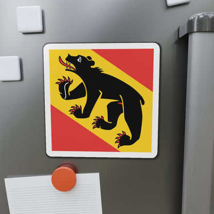 Flag of Canton of Bern Switzerland - Die-Cut Magnet-The Sticker Space