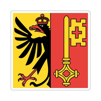 Flag of Canton of Geneva Switzerland STICKER Vinyl Die-Cut Decal - The Sticker Space