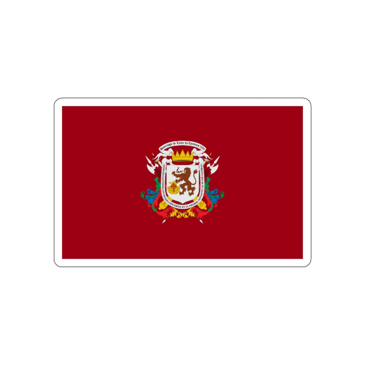 Flag of Capital District (Caracas) Venezuela STICKER Vinyl Die-Cut Decal-White-The Sticker Space