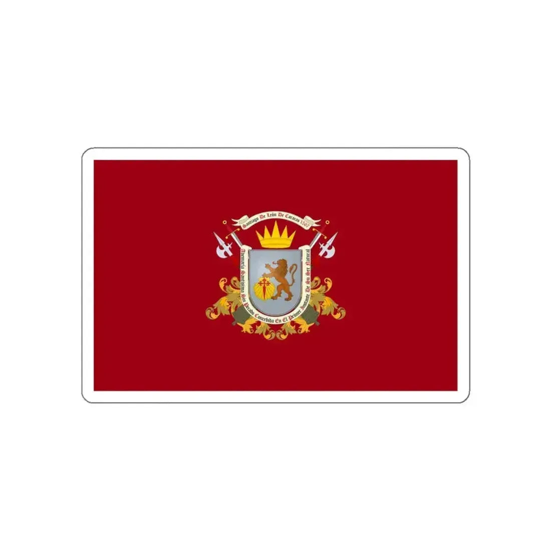 Flag of Caracas Venezuela STICKER Vinyl Die-Cut Decal 4 Inch - The Sticker Space