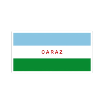 Flag of Caraz (Peru) STICKER Vinyl Kiss-Cut Decal 2 Inch White - The Sticker Space