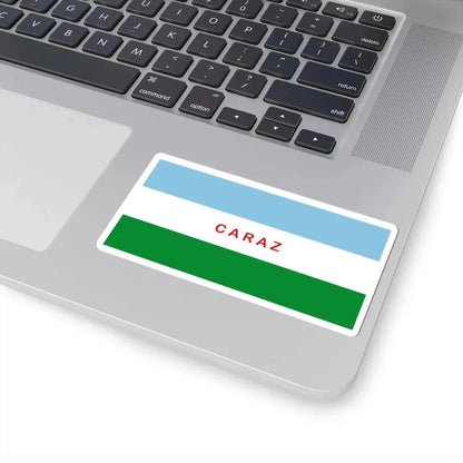Flag of Caraz (Peru) STICKER Vinyl Kiss-Cut Decal - The Sticker Space