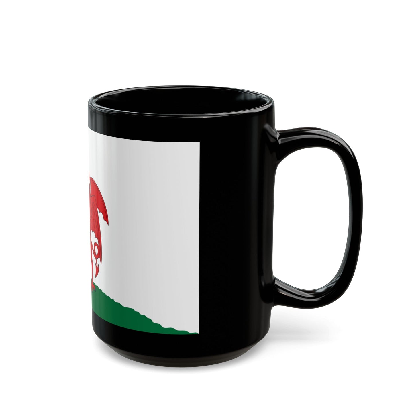 Flag of Cardiff UK - Black Coffee Mug-The Sticker Space