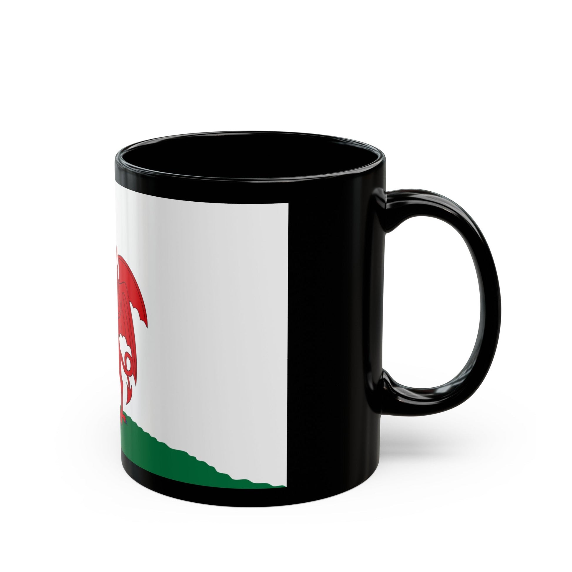 Flag of Cardiff UK - Black Coffee Mug-The Sticker Space