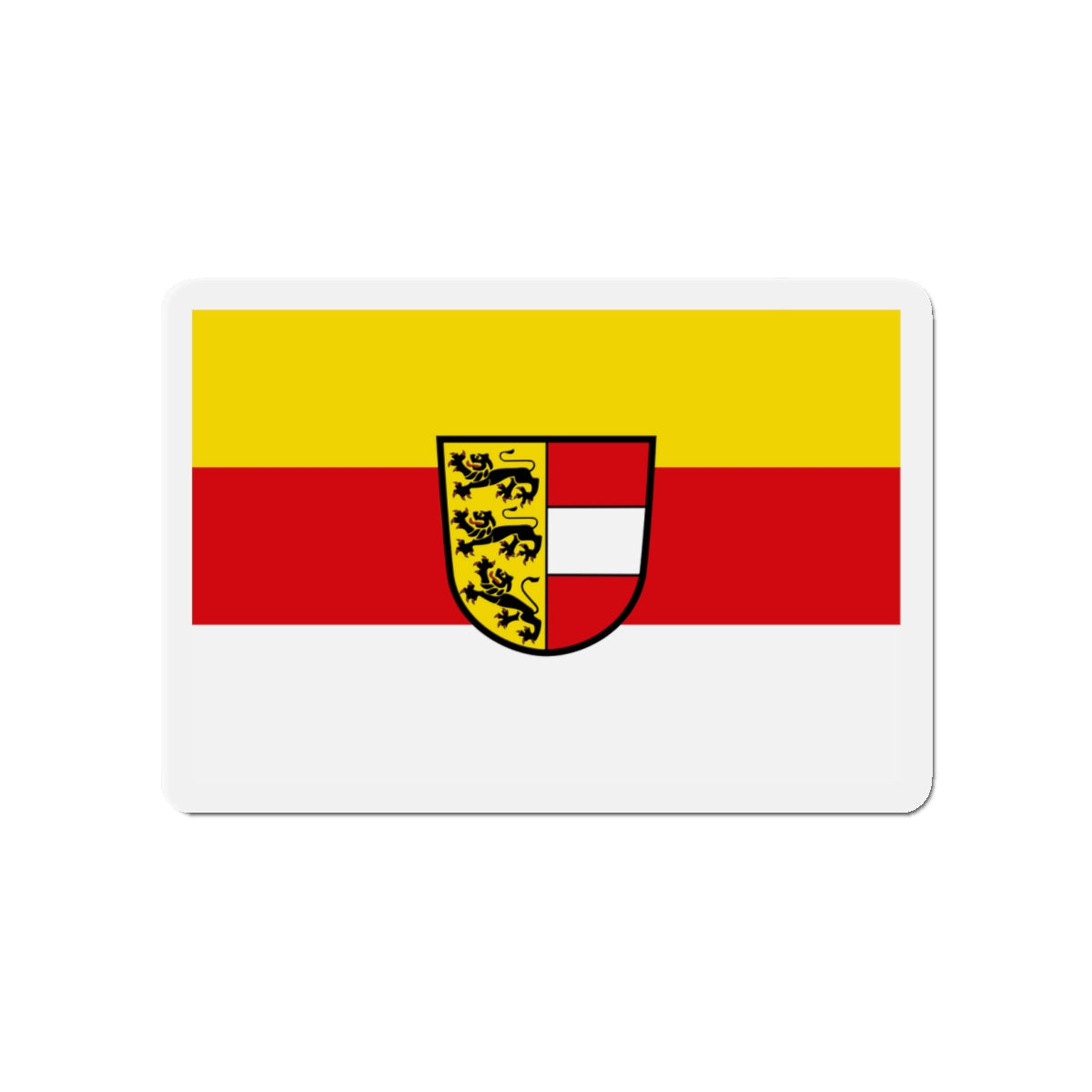 Flag of Carinthia Kärnten Austria - Die-Cut Magnet-4" x 4"-The Sticker Space