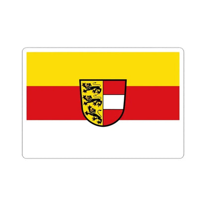 Flag of Carinthia state (Austria) STICKER Vinyl Kiss-Cut Decal 3 Inch White - The Sticker Space