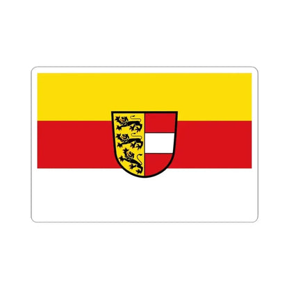 Flag of Carinthia state (Austria) STICKER Vinyl Kiss-Cut Decal 4 Inch White - The Sticker Space