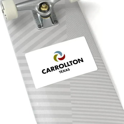 Flag of Carrollton Texas 2016 (United States) STICKER Vinyl Kiss-Cut Decal - The Sticker Space
