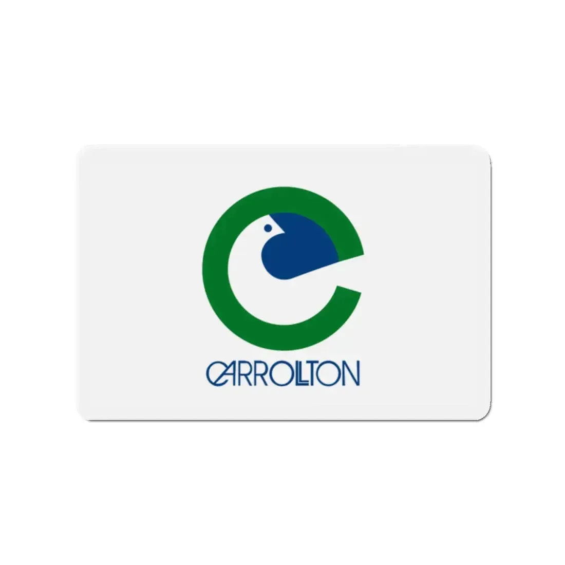 Flag of Carrollton Texas - Refrigerator Magnet 2 Inch - The Sticker Space